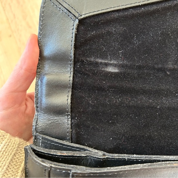 Vintage leather document holder/briefcase/shoulder bag - Picture 5 of 8